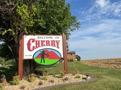 Welcome to Cherry sign